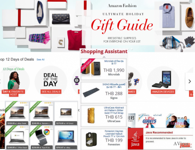 BestDeal pop-up notifications appearing when shopping online