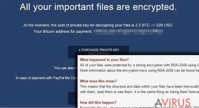  Crypted ransomware commands to pay up