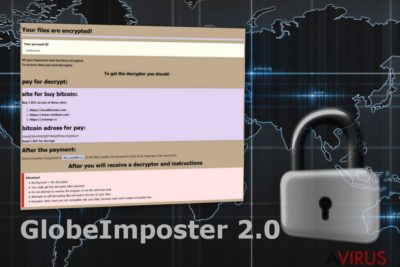 A GlobeImposter 2.0 zsarolóvírus üzenete
