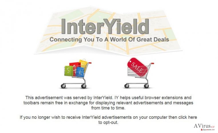 InterYield pop-up ads