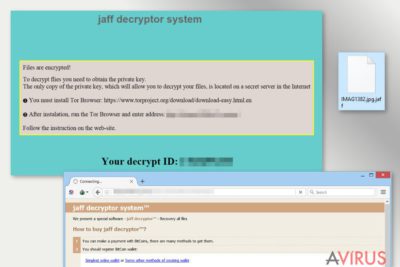 Kép a Jaff ransomware-ről