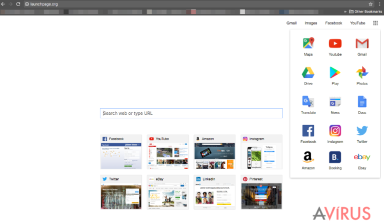 Launchpage.org virus