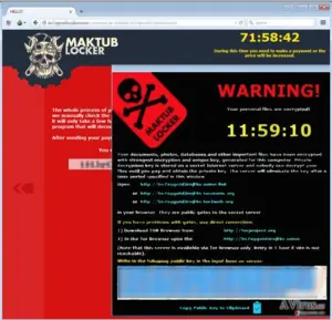 Maktub virus example