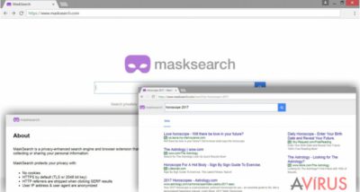 A MaskSearch.com vírus vírust ábrázoló kép