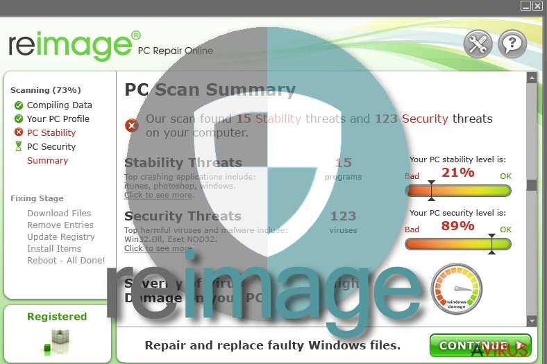 reimage repair virus windows 10