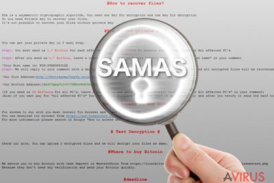 Samas ransomware a nagyító alatt