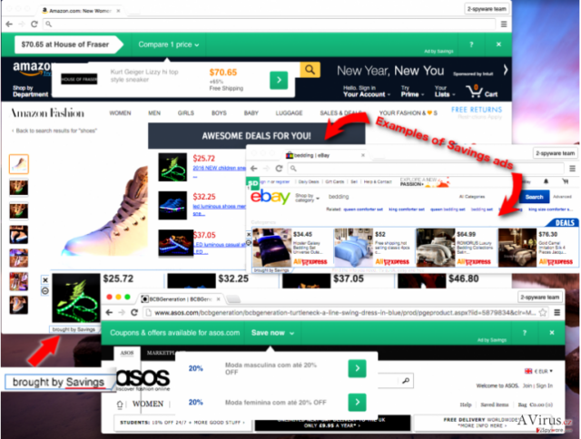 Savings adware bombards screen with annoying ads