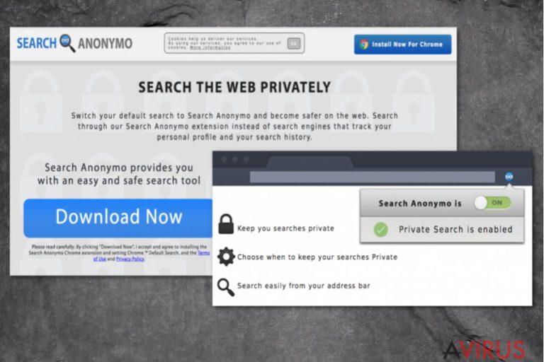 Search Anonymo virus