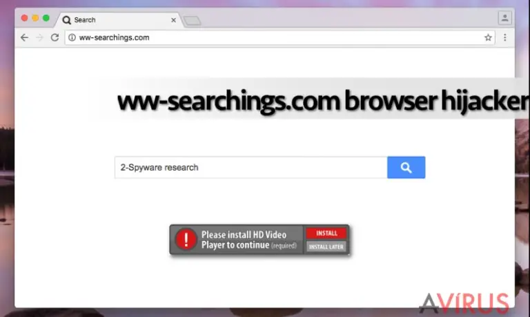 Suspicious search engine Ww-searchings.com virus