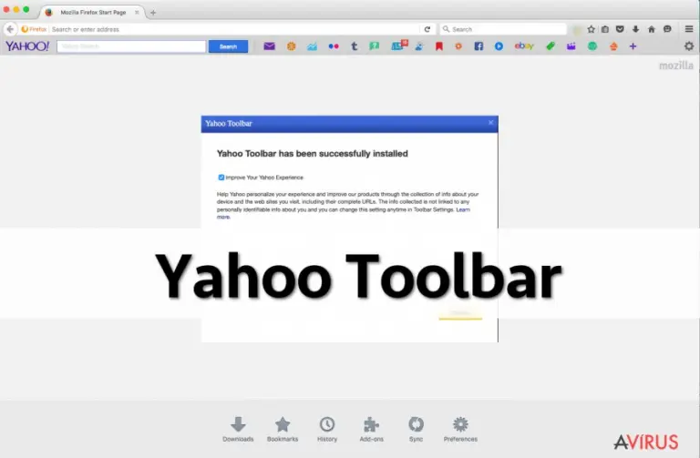 Yahoo Toolbar on Firefox